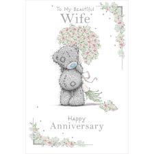 To My Beautiful Wife Me to You Bear Anniversary Card Image Preview